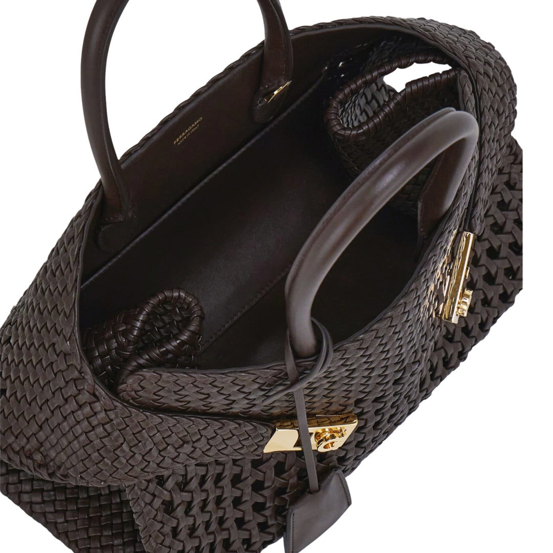 Testa Di Moro Hug Intreccio Small Top Handle Bag