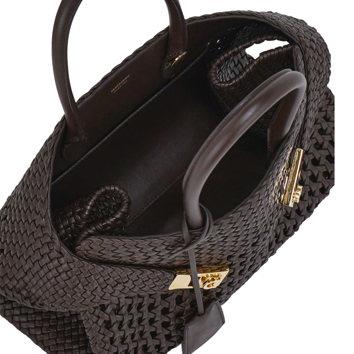 Testa Di Moro Hug Intreccio Small Top Handle Bag
