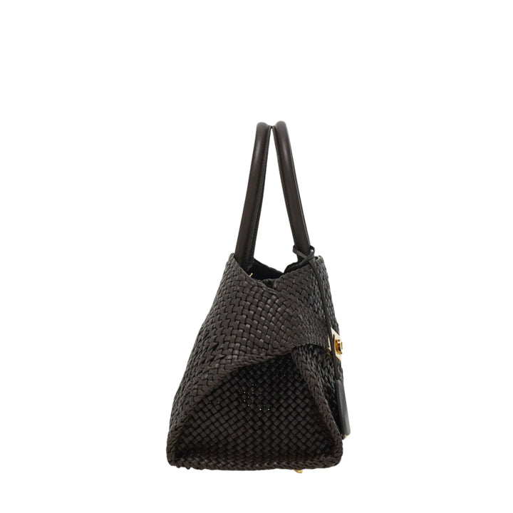 Testa Di Moro Hug Intreccio Small Top Handle Bag