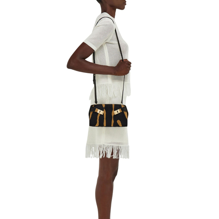 Hug Zebra Mini Crossbody in Kasba Bianco/Nero