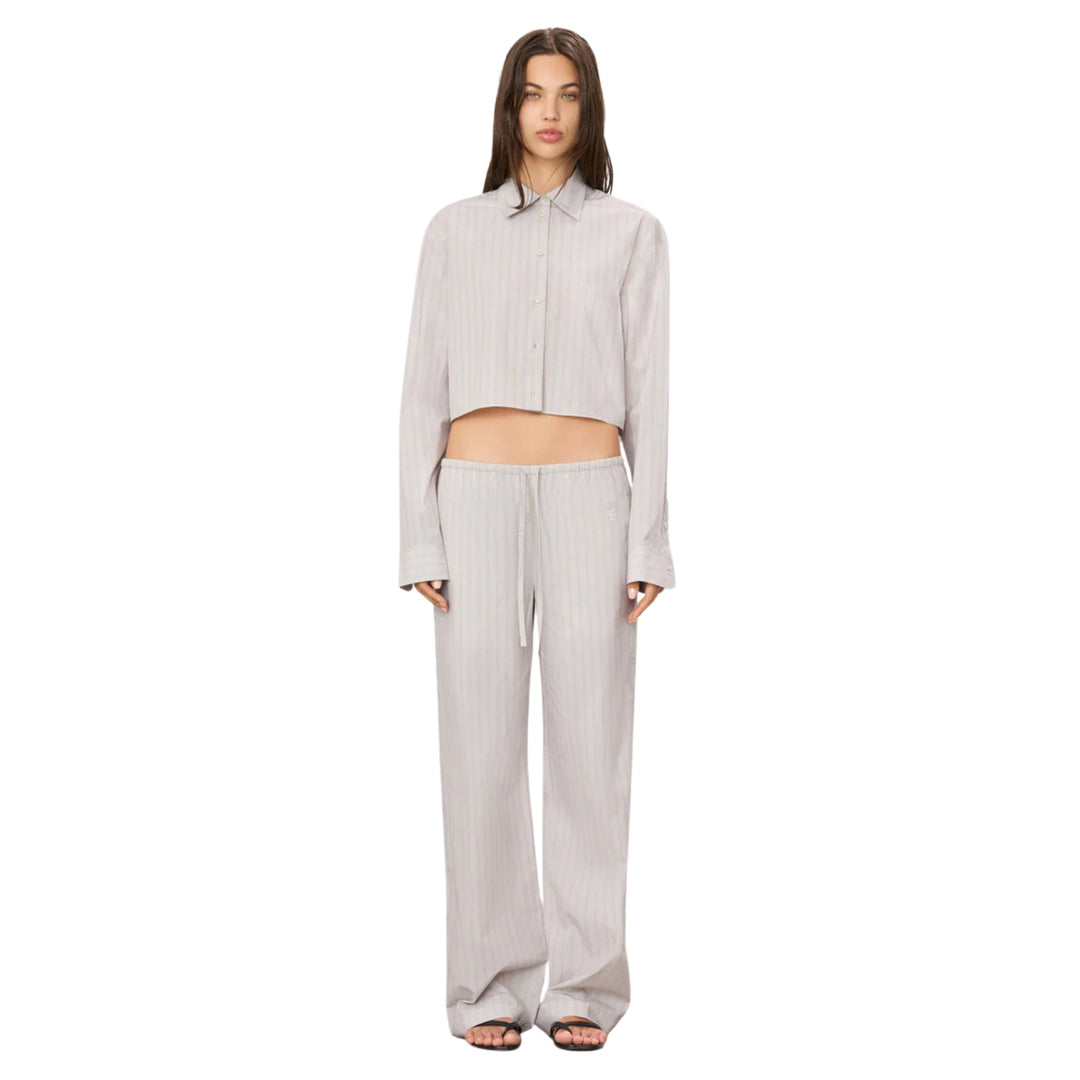 Hugh Pant in Cream/Grey Stripe