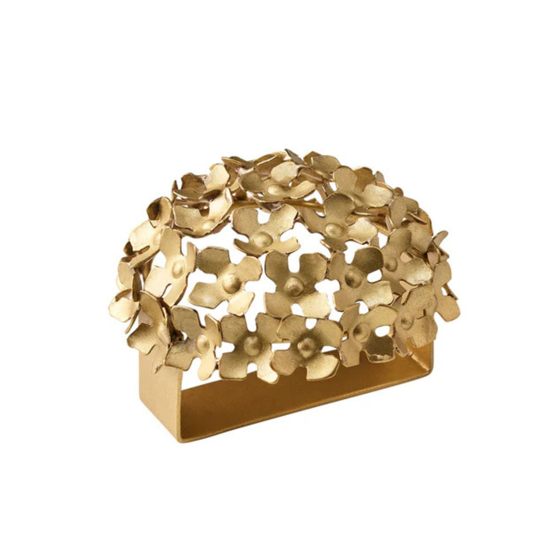 Hydrangea Napkin Ring - Gold
