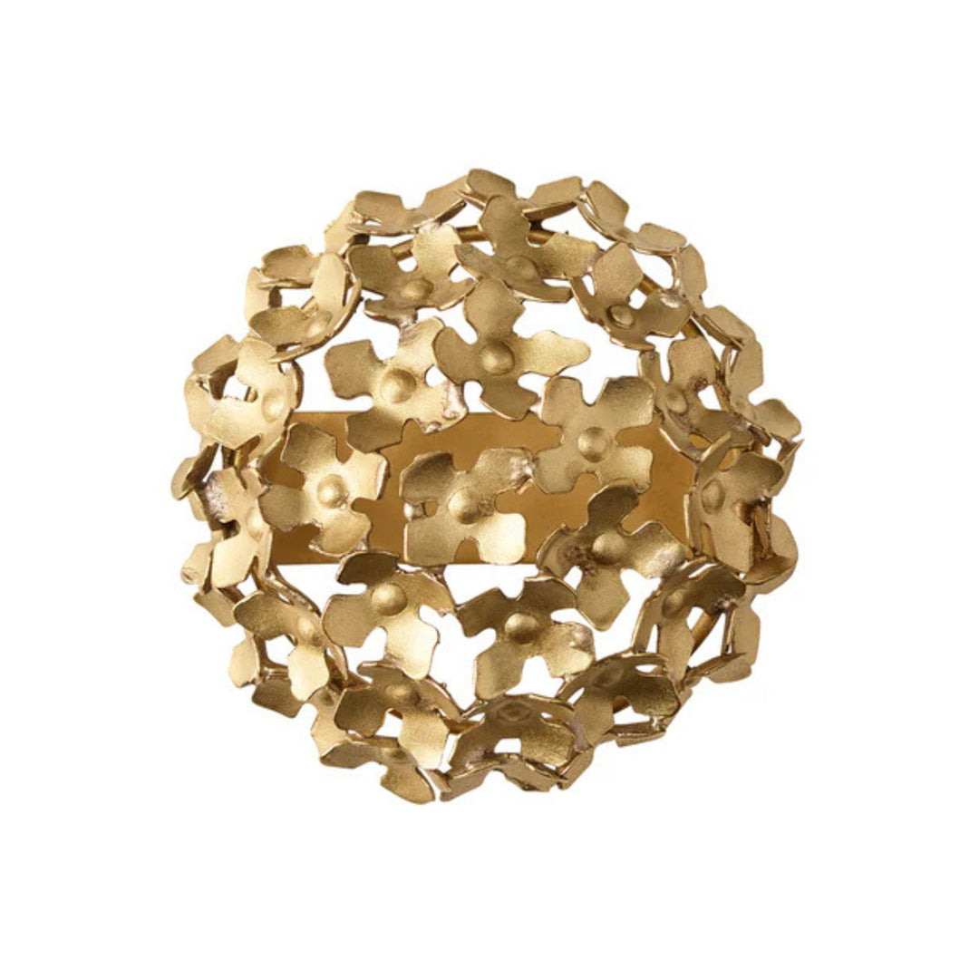 Hydrangea Napkin Ring - Gold