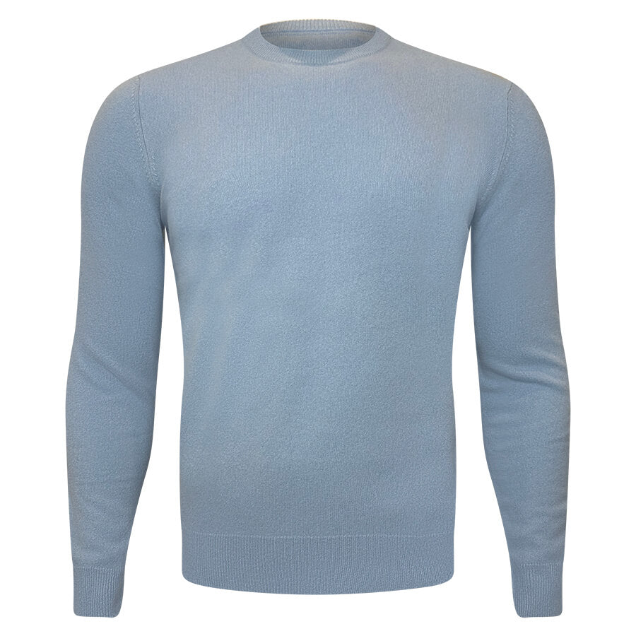 100% Baby cashmere. Ribbed neck. Ribbed cuff. Long sleeve.