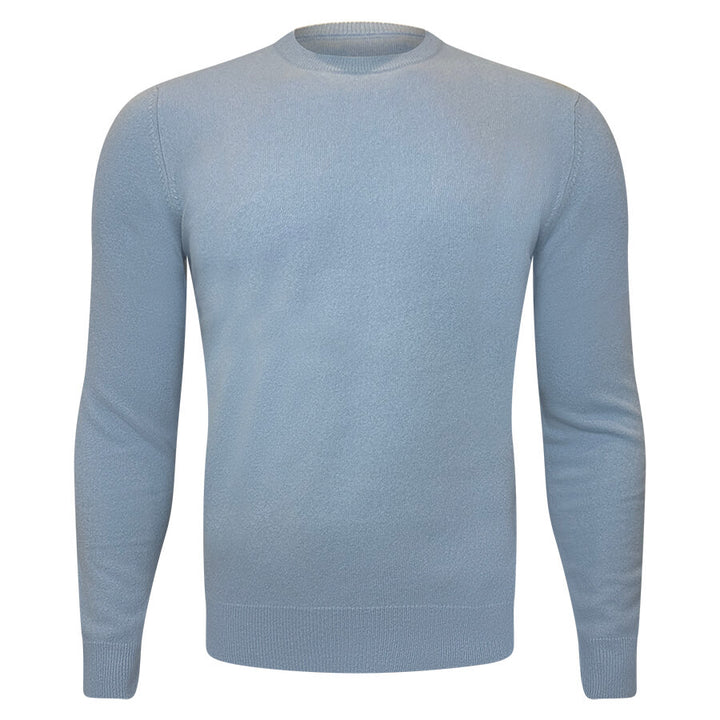 100% Baby cashmere. Ribbed neck. Ribbed cuff. Long sleeve.