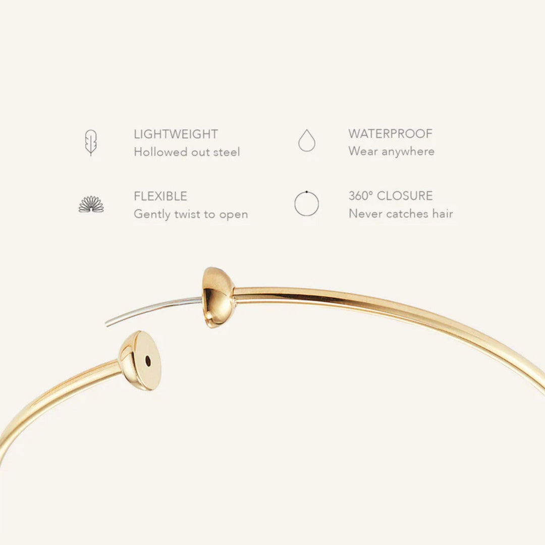 Icon Hoops Medium - Gold