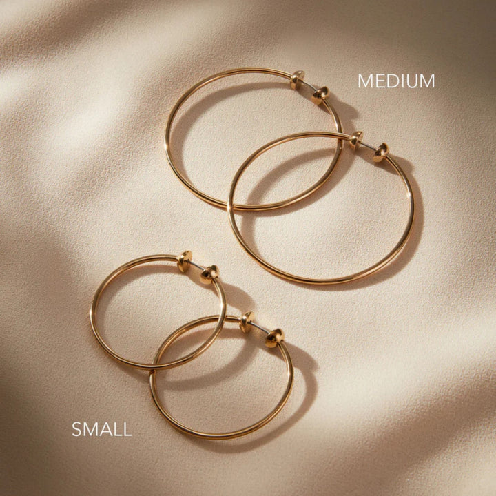 Icon Hoops Medium - Gold