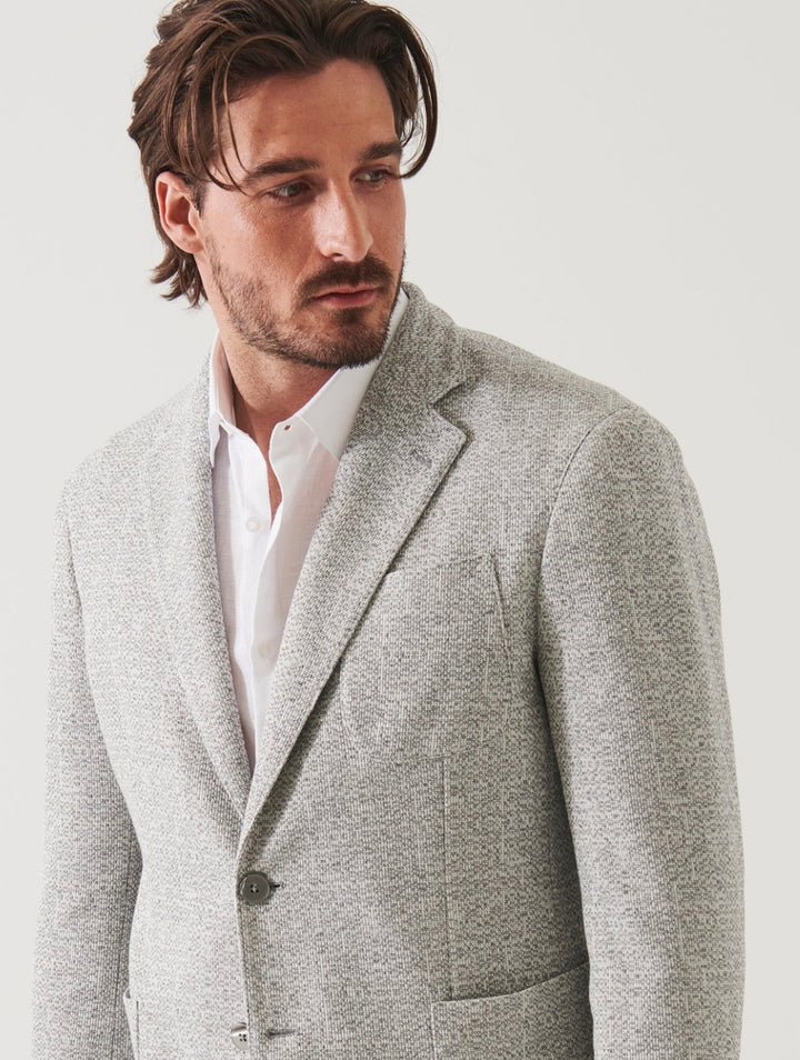 Text Linen Blend 2 Botton Blazer