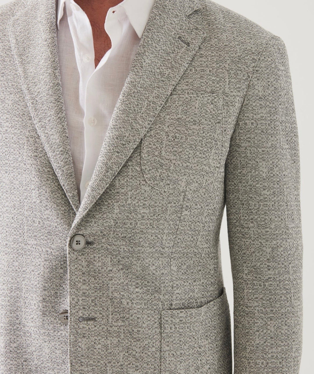 Text Linen Blend 2 Botton Blazer
