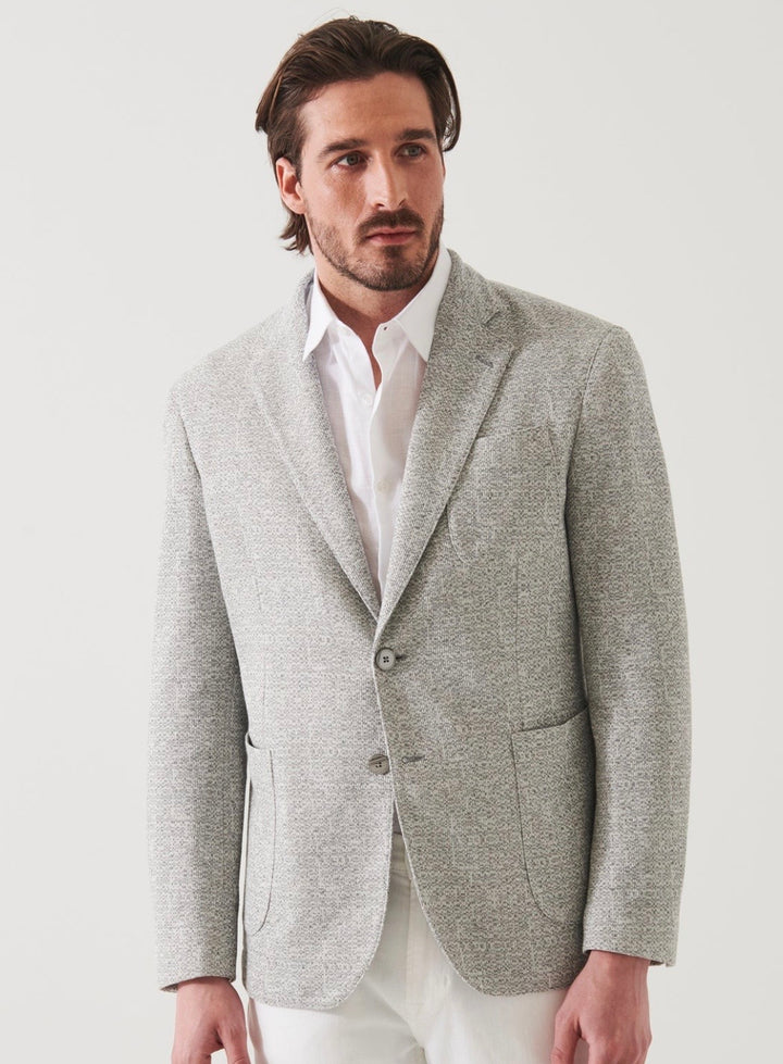 Text Linen Blend 2 Botton Blazer