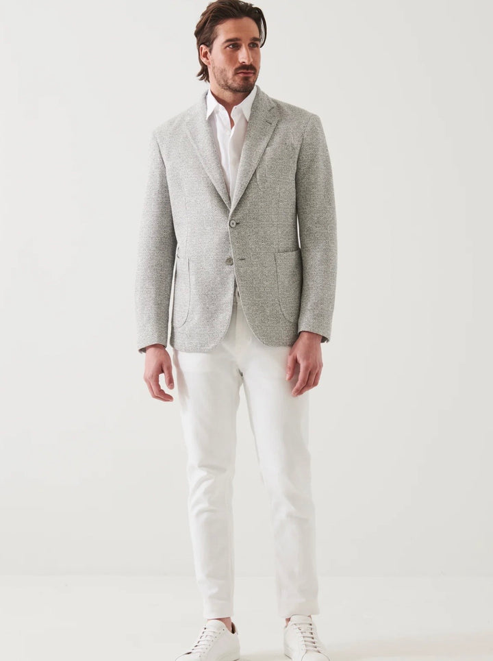 Text Linen Blend 2 Botton Blazer