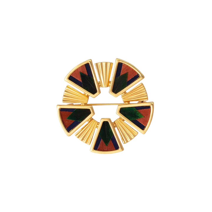 Iris Circle Brooch