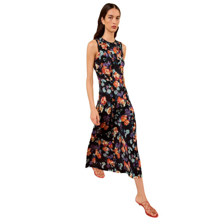 Isabelle Sleeveless Jersey Dress in Nocturne