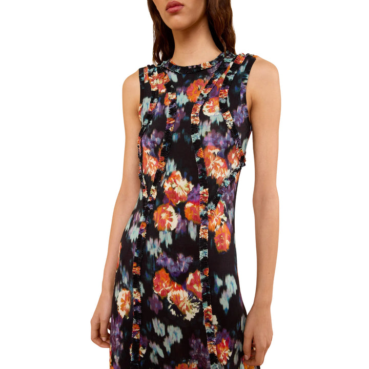 Isabelle Sleeveless Jersey Dress in Nocturne