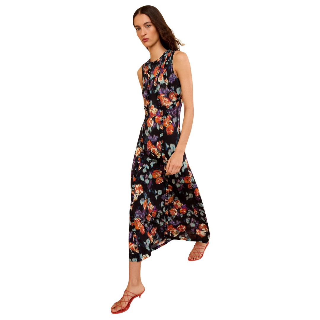 Isabelle Sleeveless Jersey Dress in Nocturne