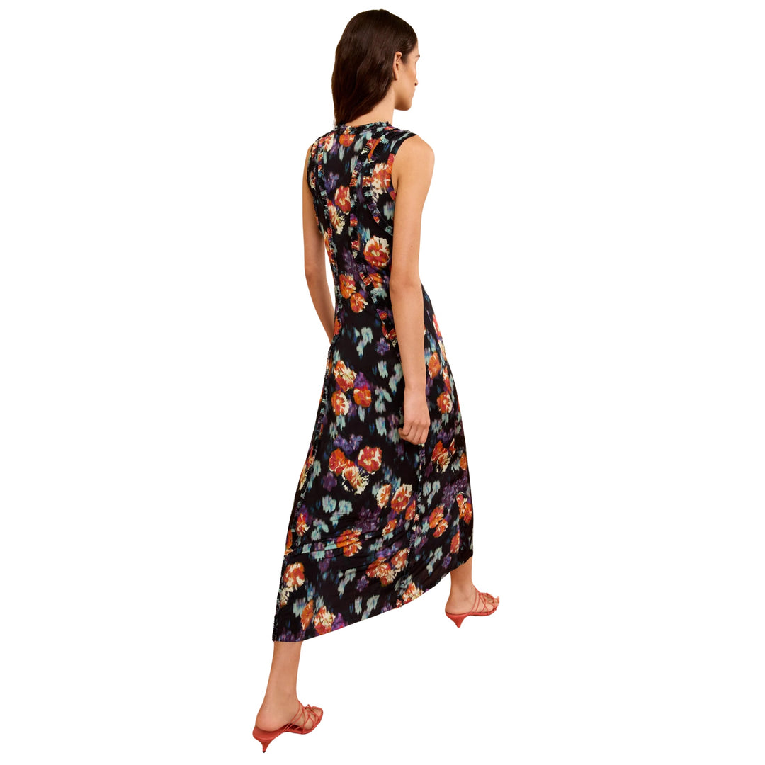 Isabelle Sleeveless Jersey Dress in Nocturne