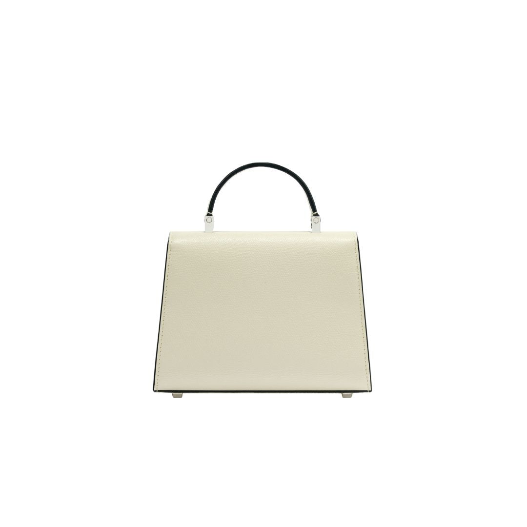 Iside Micro Ricamo Daisy in Pergamena and Black