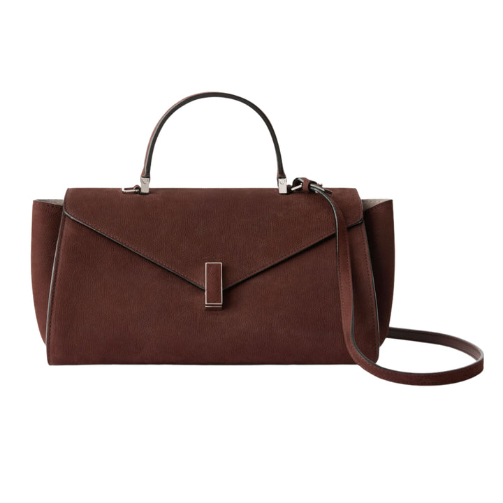 Iside Editor Bag in Chocolate Brown Senso Leather