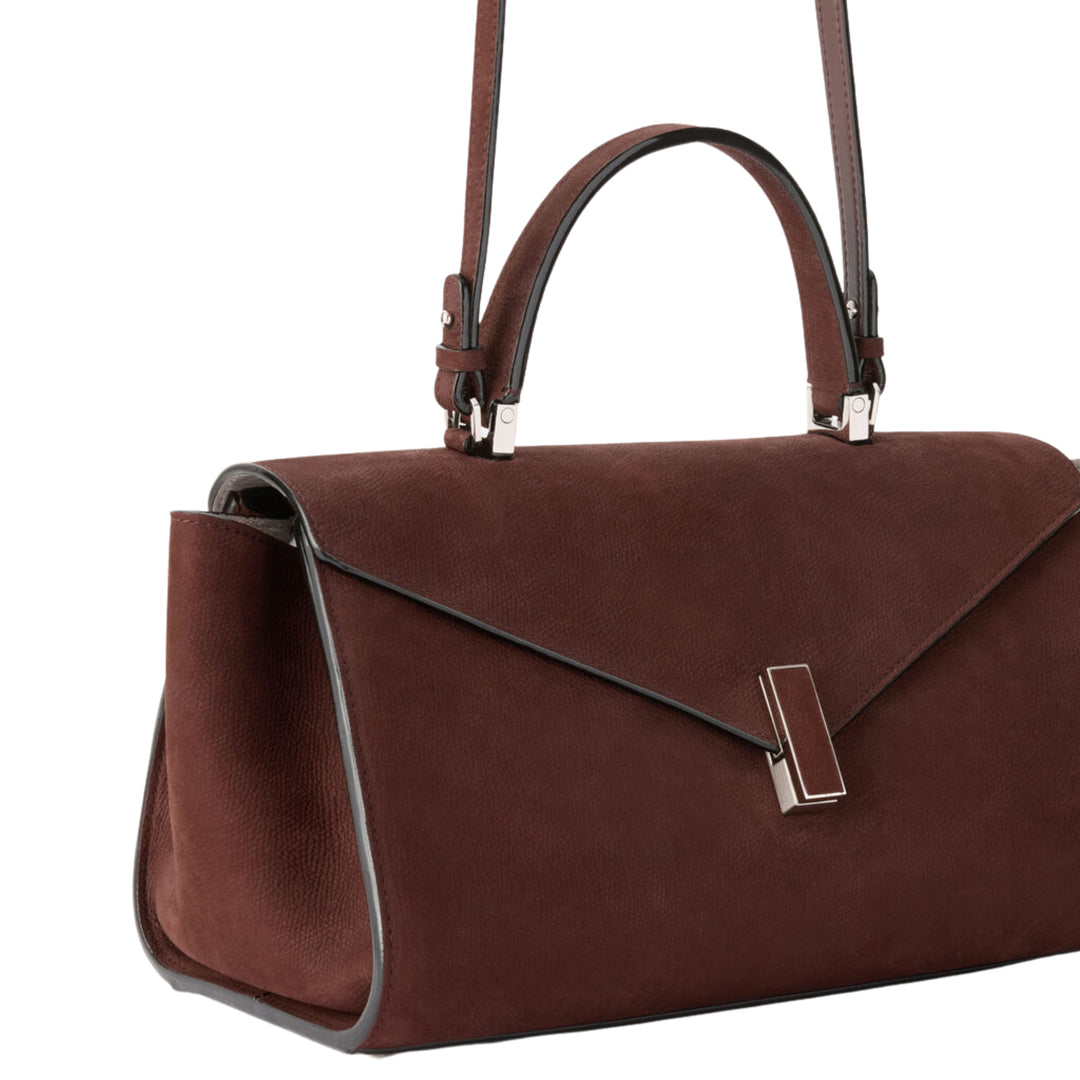 Iside Editor Bag in Chocolate Brown Senso Leather