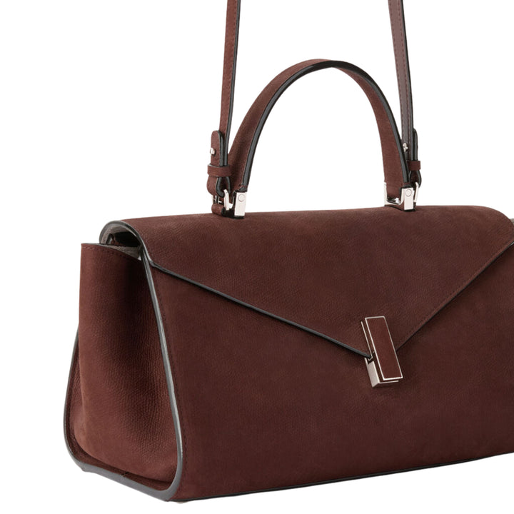 Iside Editor Bag in Chocolate Brown Senso Leather