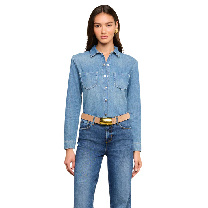Isla Denim Shirt in Saratoga