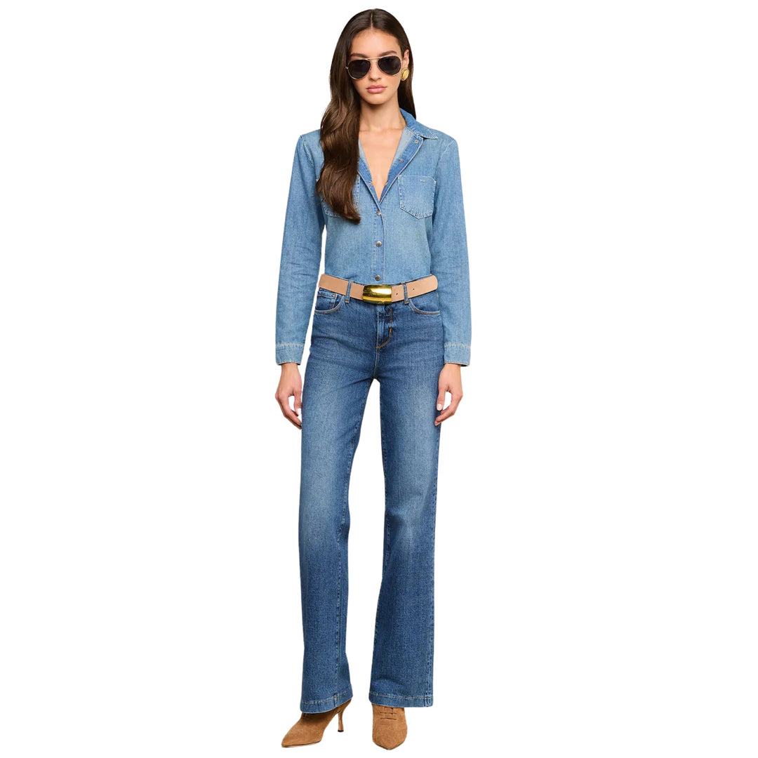 Isla Denim Shirt in Saratoga