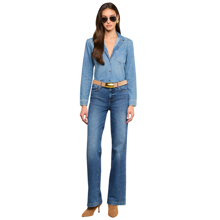 Isla Denim Shirt in Saratoga