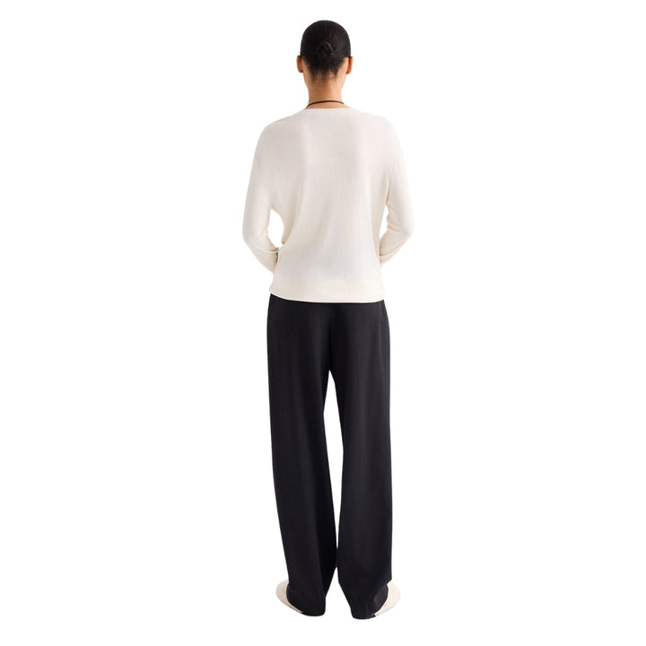 Ivy Italian Wool Twill Pant in Smoke