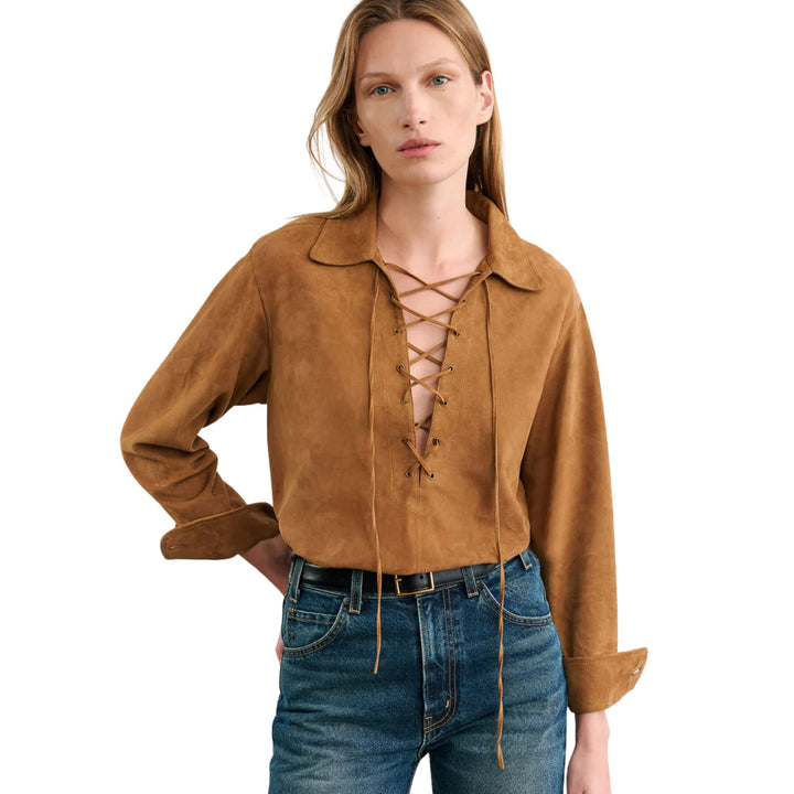 Jimi Suede Shirt - Fawn - L