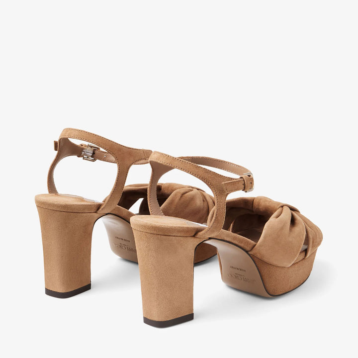 Heloise 80 Platform Sandal - Toffee