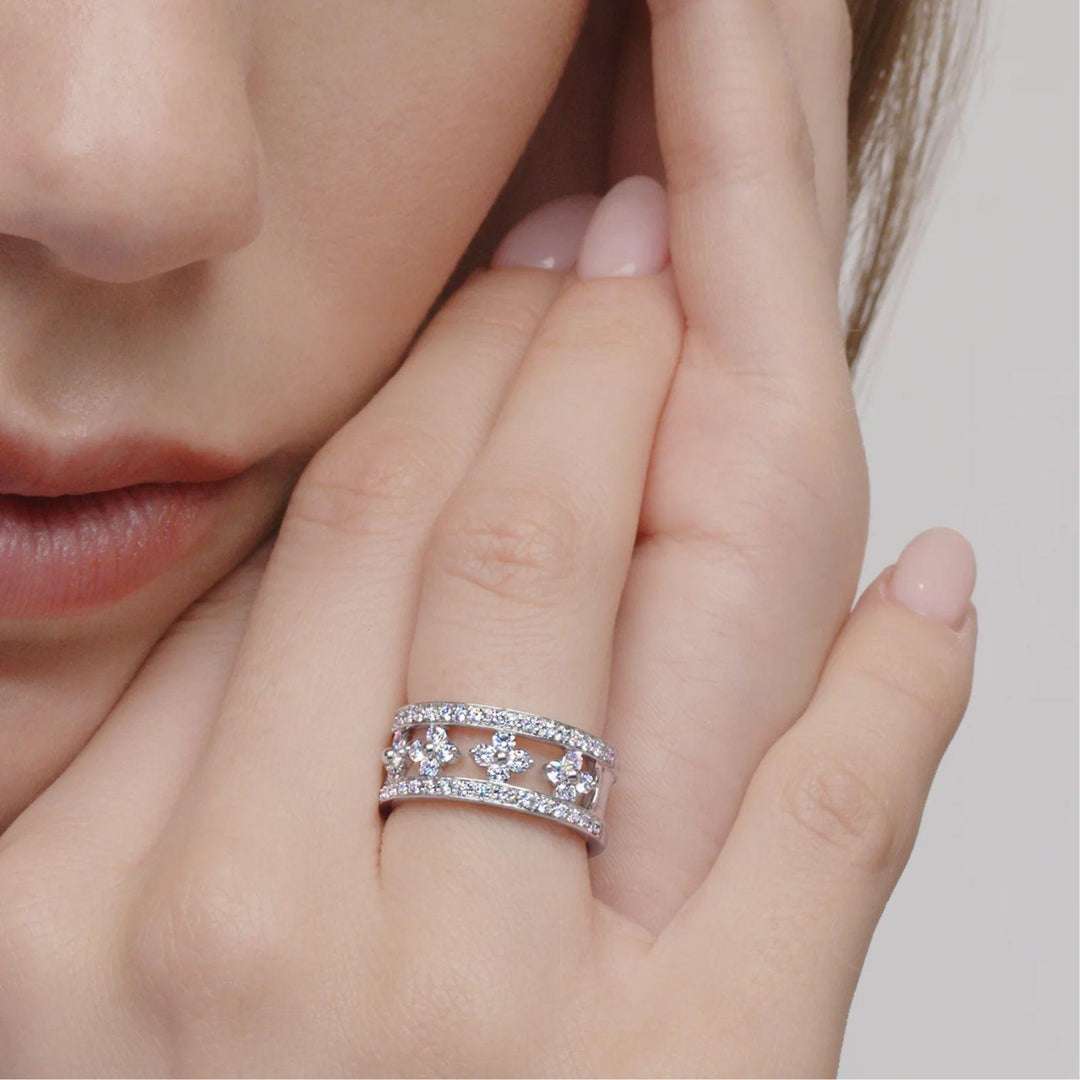 Jasmine Half Circle Ring