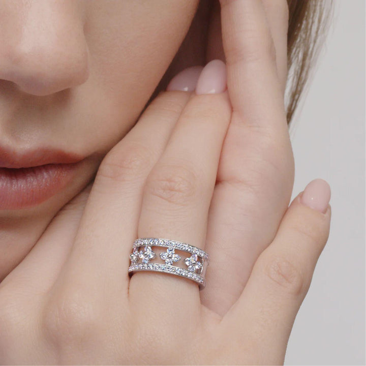 Jasmine Half Circle Ring