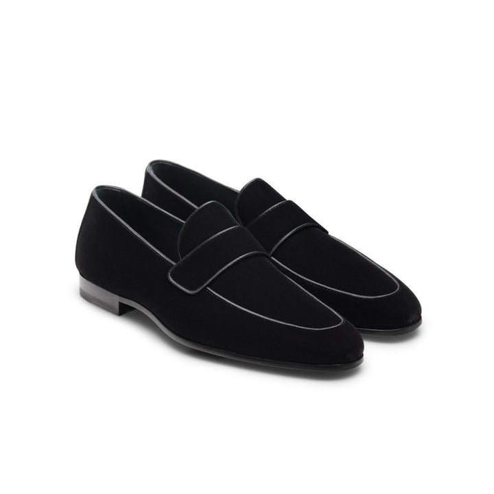 Jasper II Velvet Loafer in Black