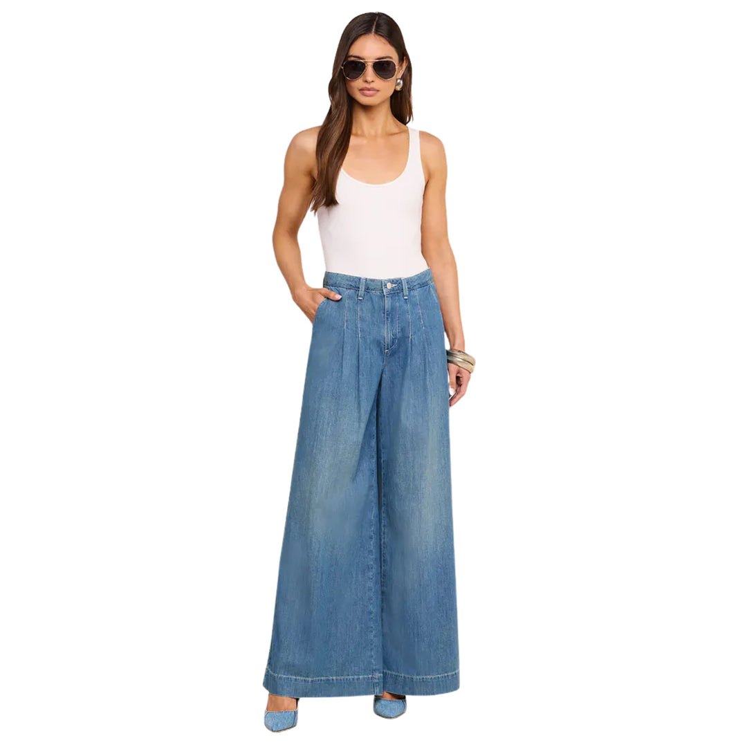 Jayani High Rise Pleated Wide Leg in Saratoga
