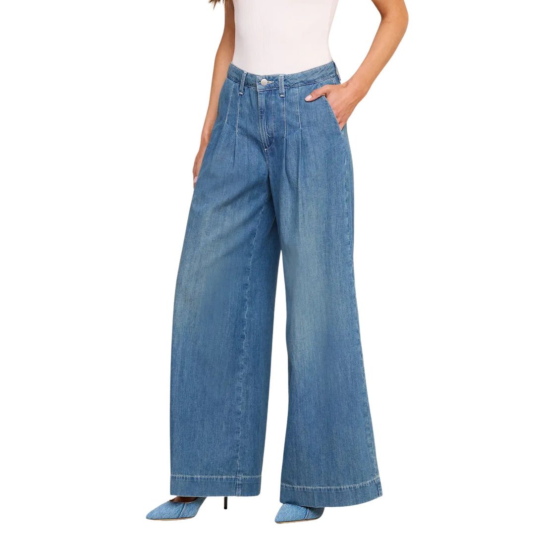 Jayani High Rise Pleated Wide Leg in Saratoga