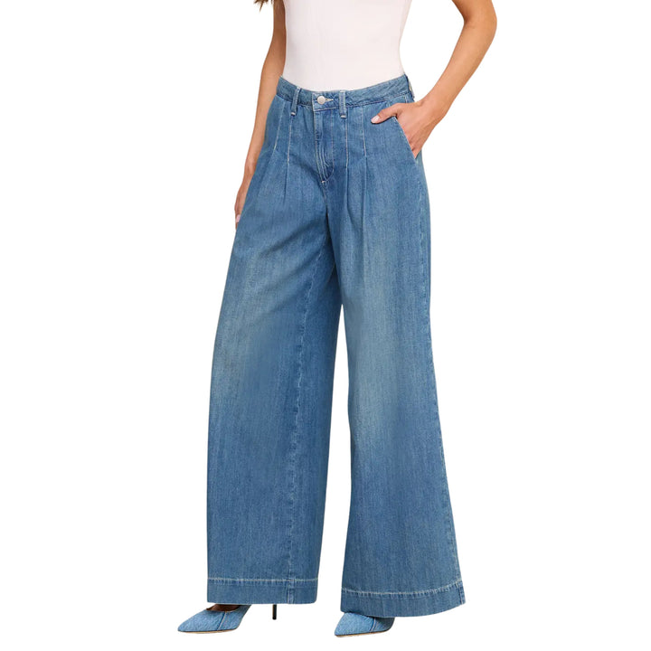 Jayani High Rise Pleated Wide Leg in Saratoga