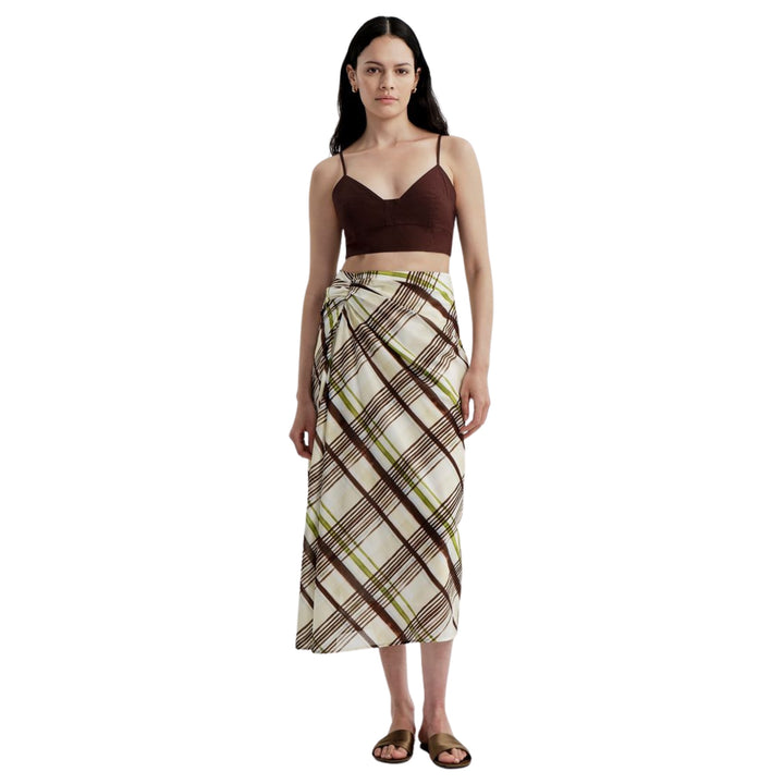 Jean Skirt in Butter/Ganache