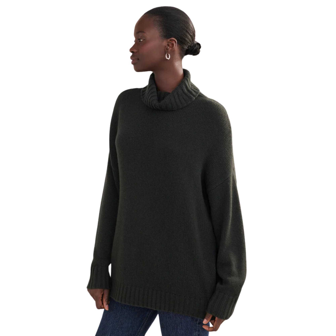 Cashmere Porter Turtleneck - Forest - L