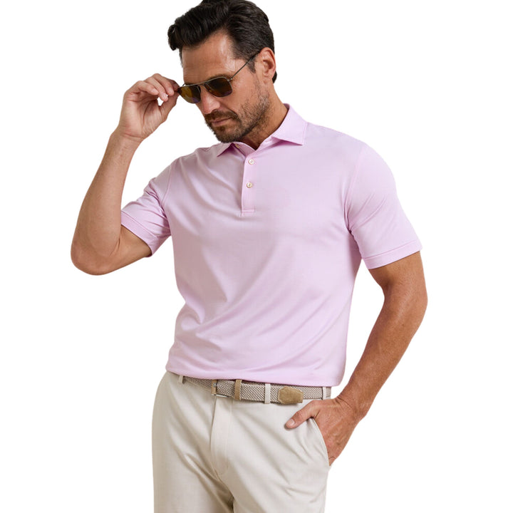 Jubilee Performance Jersey Polo in Pink Parfait