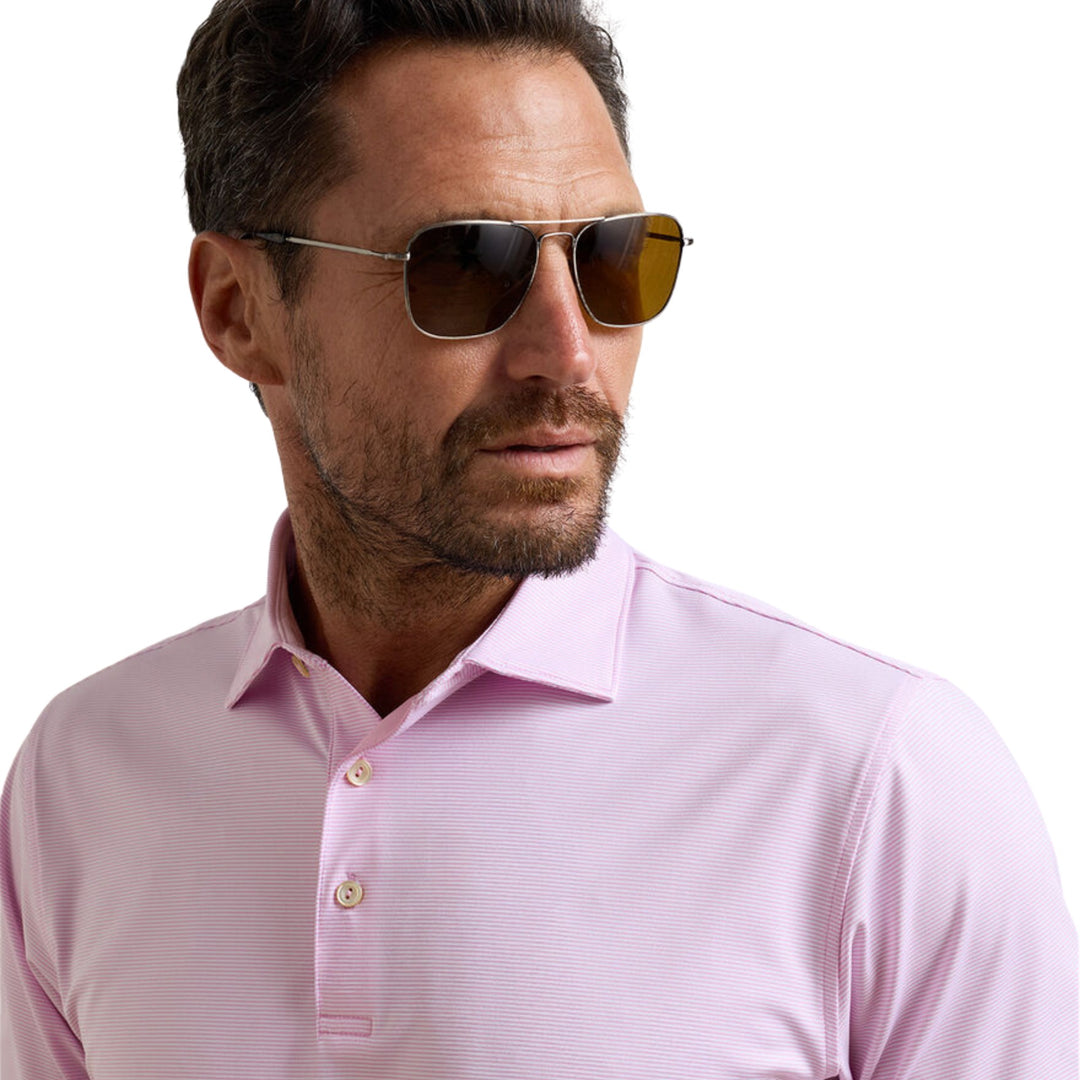 Jubilee Performance Jersey Polo in Pink Parfait