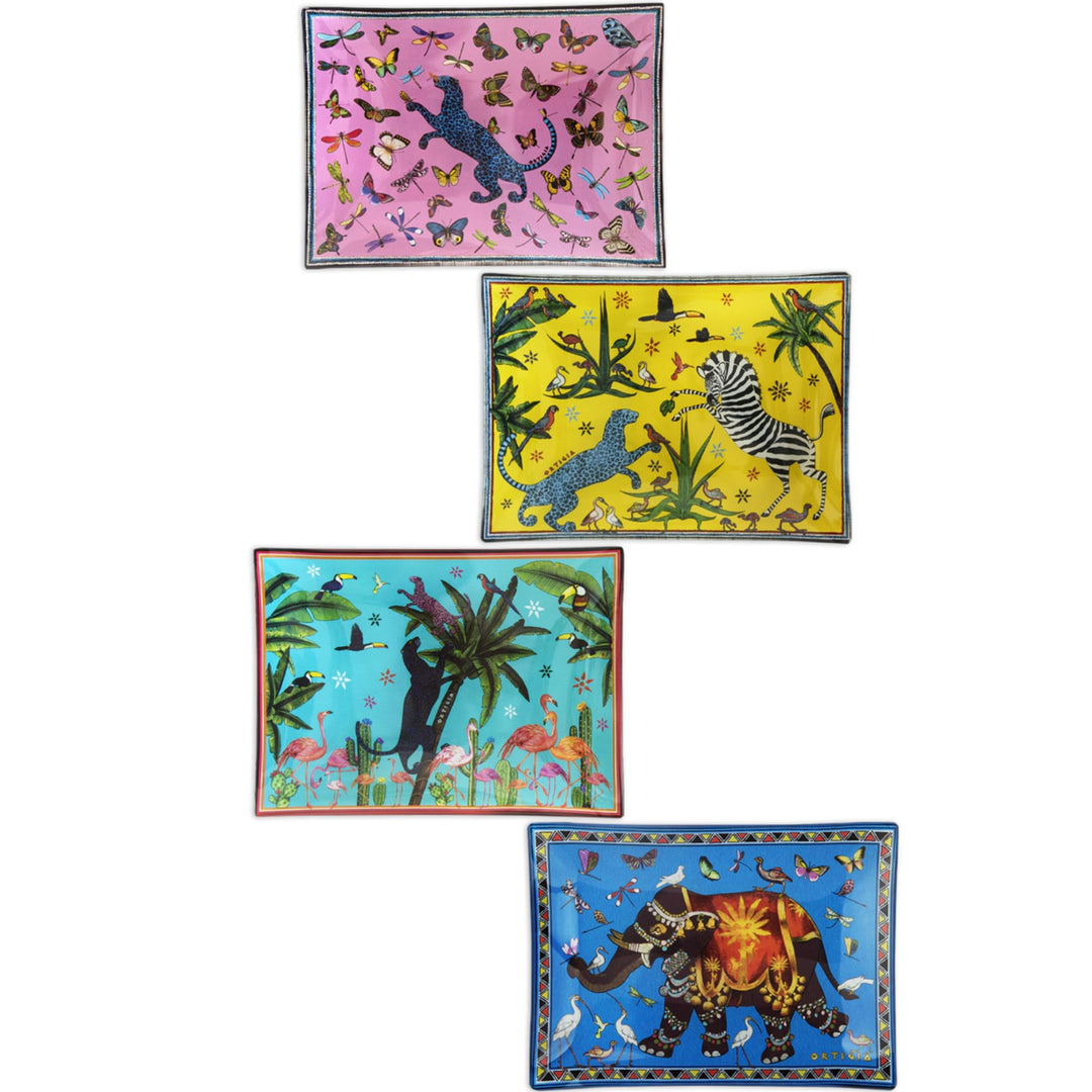 Jungle 4 Glass Plates