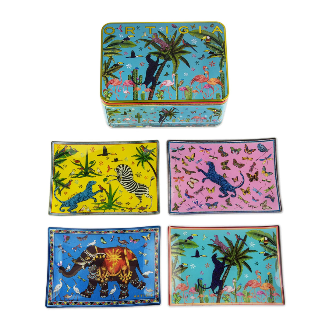 Jungle 4 Glass Plates