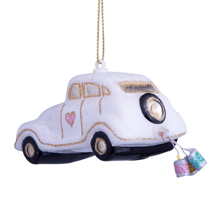 Just Married Wedding Car Ornament