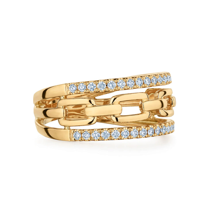 Madison Ave Chain Link Wedding Band