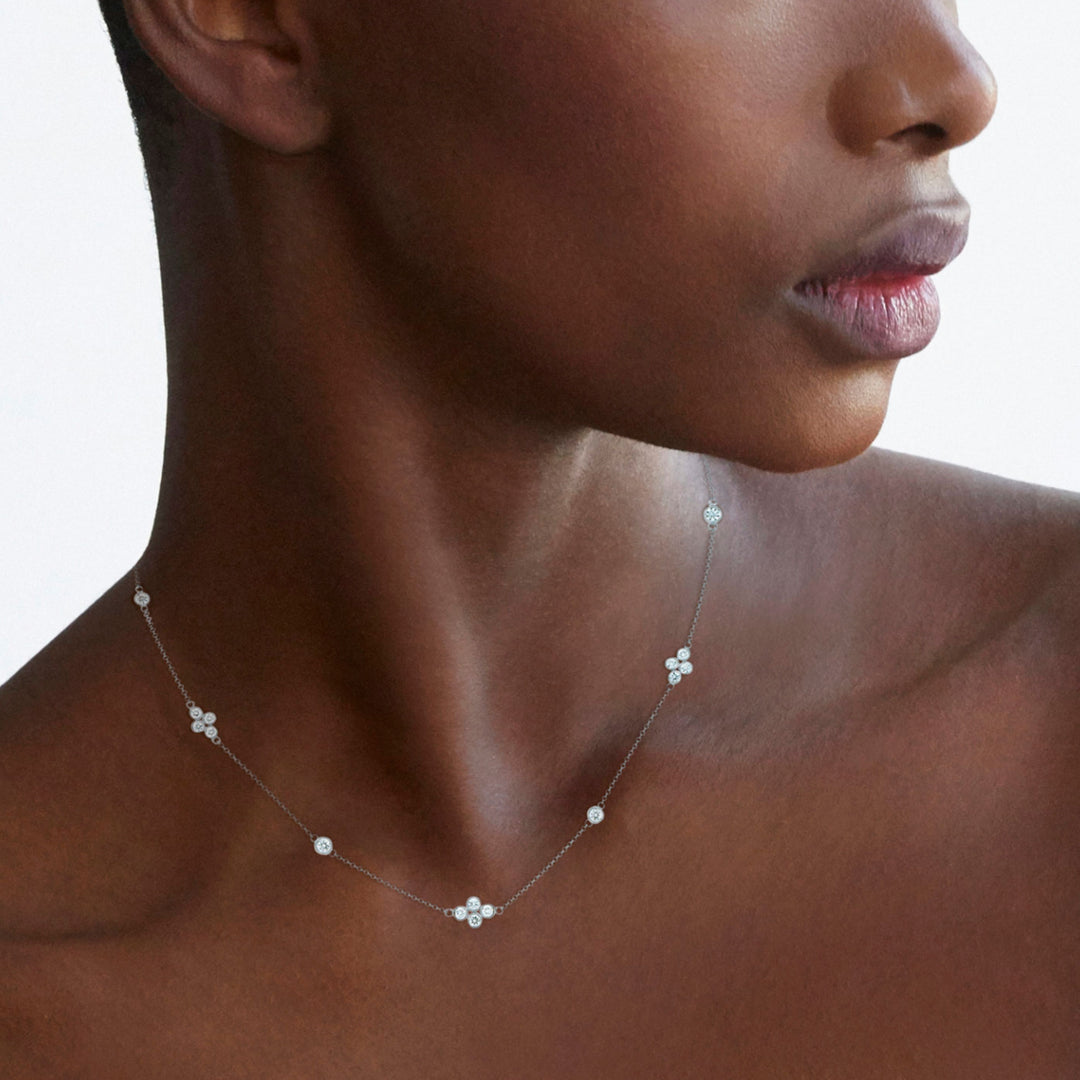 Diamond Strings Quads Necklace