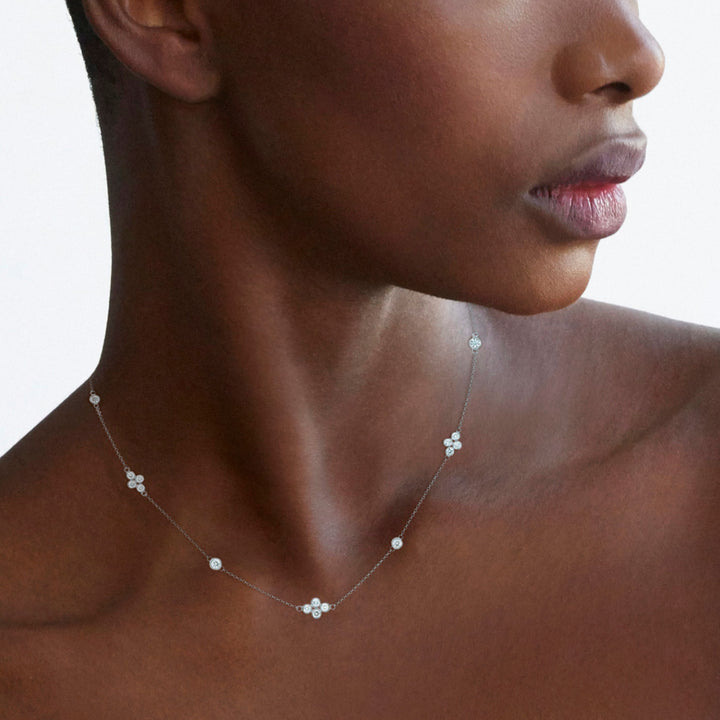 Diamond Strings Quads Necklace