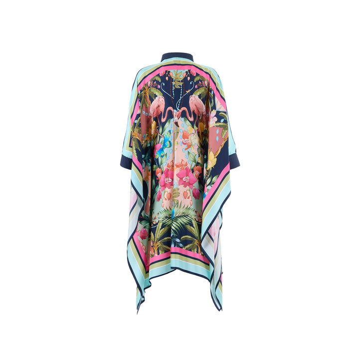 Kafka 90 Dress in Flamingo/Navy