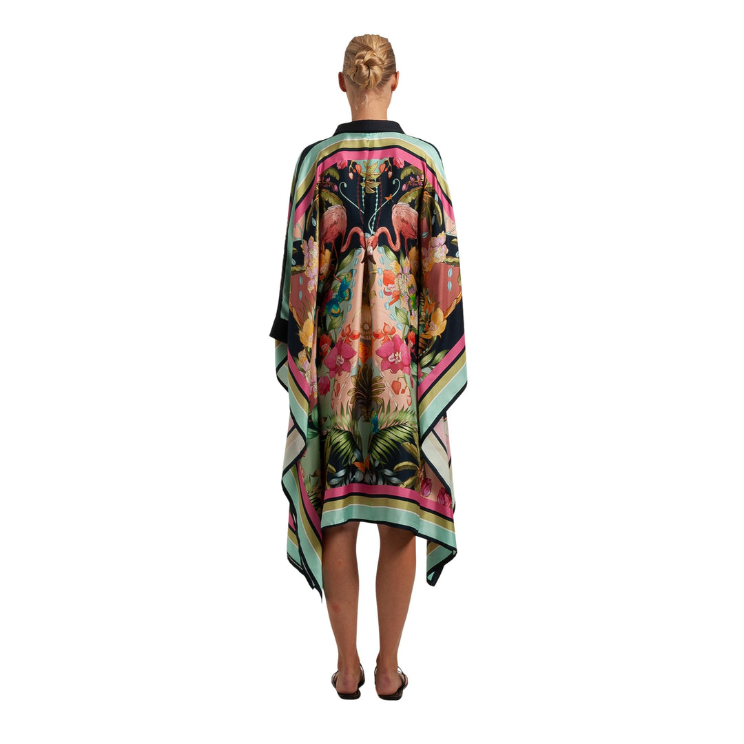Kafka 90 Dress in Flamingo/Navy