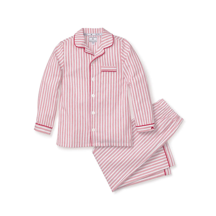 Kids Antique Red Ticking Pajama Set