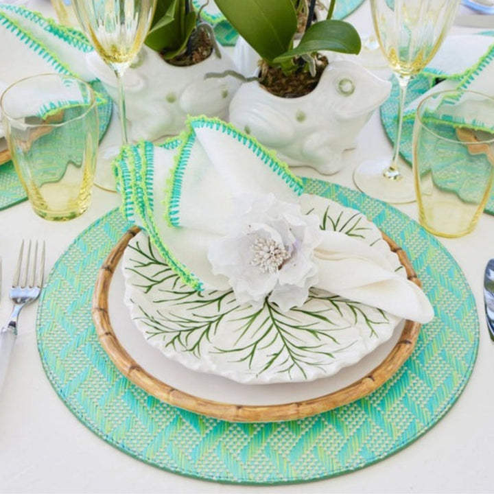 Gardenia Napkin Ring - White - NONE